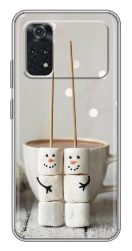 Чехол с принтом "Снеговики из зефира" для Xiaomi POCO M4 Pro 4G