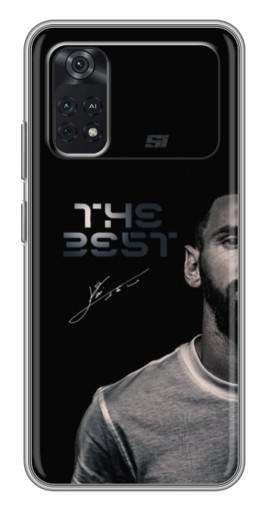 Силиконовый чехол с изображением "The Best Messi" для Xiaomi POCO M4 Pro 4G