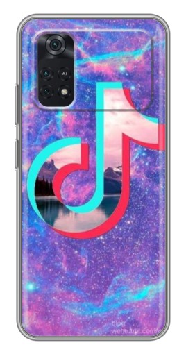 Чехол с печатью "ТикТок мраморный" для Xiaomi POCO M4 Pro 4G