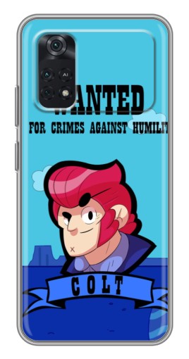 Силиконовый чехол с изображением "WANTED COLT" для Xiaomi POCO M4 Pro 4G