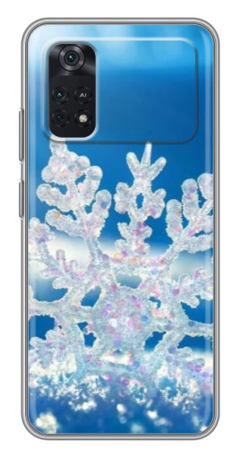 Чехол с картинкой "Яркая снежинка" для Xiaomi POCO M4 Pro 4G