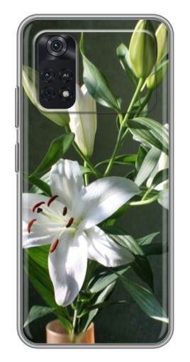 Чехол с картинкой "Белые лилии" для Xiaomi POCO X4 Pro 5G