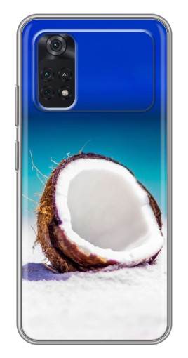Чехол с картинкой "Кокос на пляже" для Xiaomi POCO X4 Pro 5G