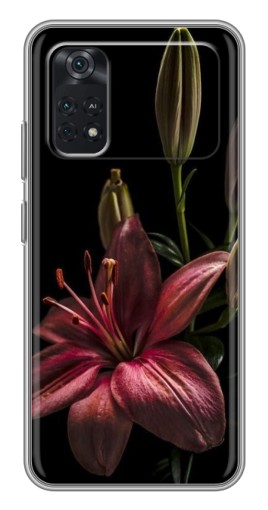 Чехол с принтом "Красная лилия " для Xiaomi POCO X4 Pro 5G