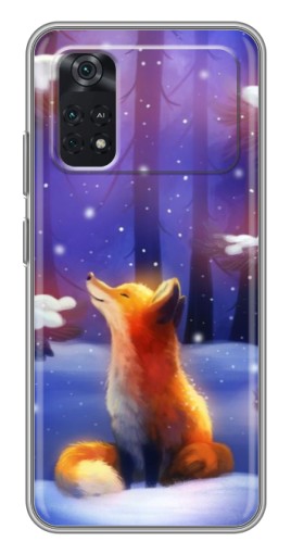 Силиконовый чехол с изображением "Лисичка в лесу" для Xiaomi POCO X4 Pro 5G