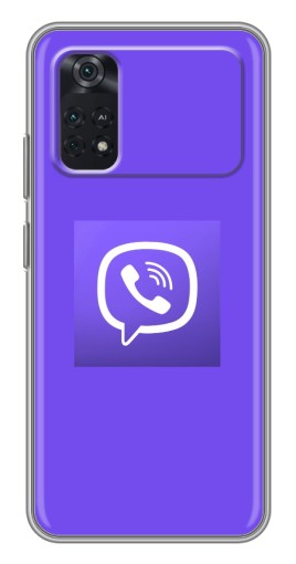 Силиконовый чехол с изображением "Лого Viber" для Xiaomi POCO X4 Pro 5G