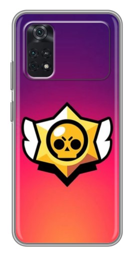 Чехол с картинкой "Логотип Brawl Stars" для Xiaomi POCO X4 Pro 5G