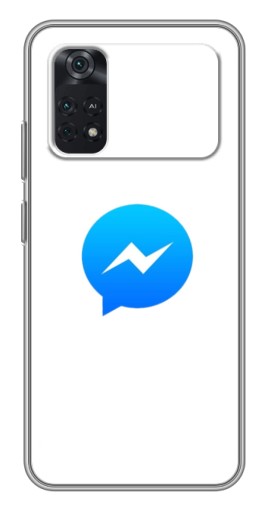 Силиконовый чехол с изображением "messenger logo" для Xiaomi POCO X4 Pro 5G