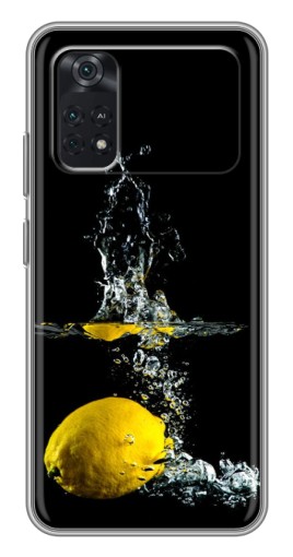 Силиконовый чехол с изображением "Мокрый Лимон" для Xiaomi POCO X4 Pro 5G