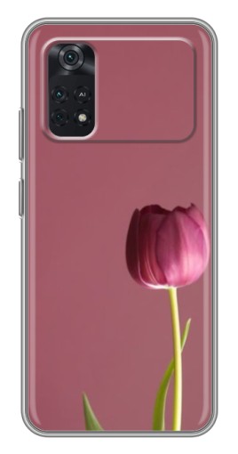 Чехол с печатью "Розовый тюльпан" для Xiaomi POCO X4 Pro 5G