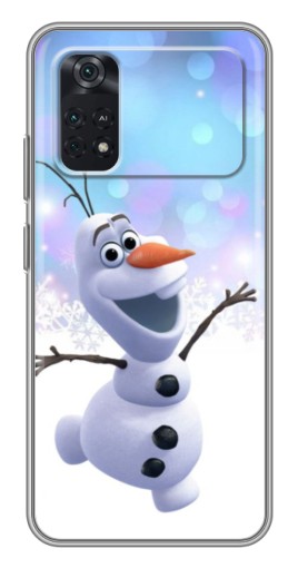 Чехол с принтом "Снеговик Олаф" для Xiaomi POCO X4 Pro 5G