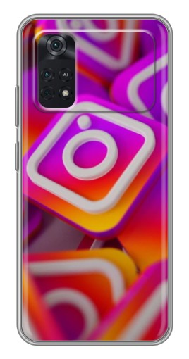 Чехол с картинкой "Значки Инстаграм" для Xiaomi POCO X4 Pro 5G