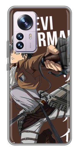 Чехол с картинкой "Ackermankerman levi" для Xiaomi 12 / 12X