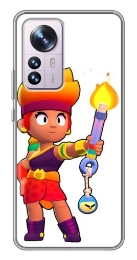Силиконовый чехол с изображением "Amber Бравл старс" для Xiaomi 12 / 12X