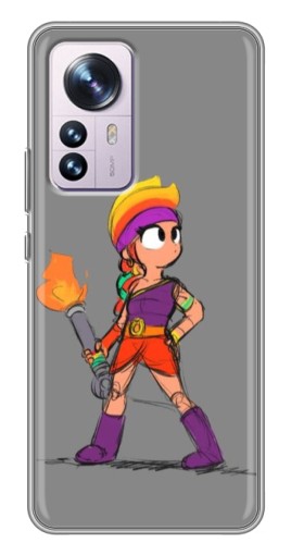 Чехол с картинкой "Amber с факелом" для Xiaomi 12 / 12X