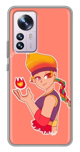Чехол с картинкой "Amber с огоньком" для Xiaomi 12 / 12X