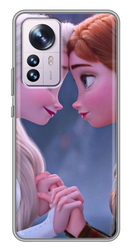 Силиконовый чехол с изображением "Анна и Ельза" для Xiaomi 12 / 12X