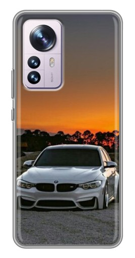 Чехол с картинкой "BMW белая" для Xiaomi 12 / 12X