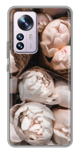 Чехол с печатью "Букет пионов" для Xiaomi 12 / 12X