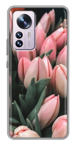 Силиконовый чехол с изображением "Букет тюльпанов" для Xiaomi 12 / 12X