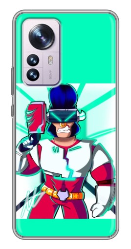 Чехол с картинкой "Булл в очках" для Xiaomi 12 / 12X