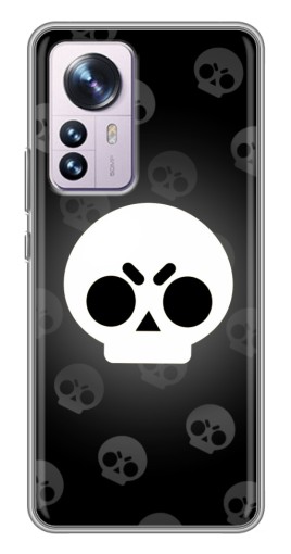 Чехол с картинкой "Череп" для Xiaomi 12 / 12X