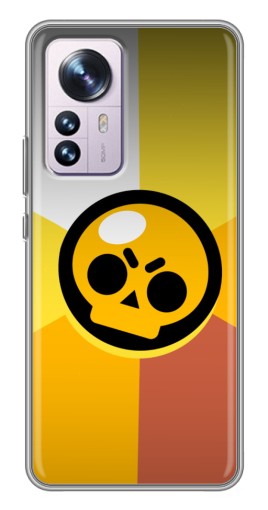 Чехол с печатью "Череп Бравл Старс" для Xiaomi 12 / 12X