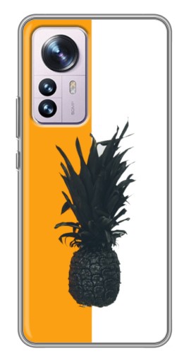 Чехол с принтом "Черный Ананас" для Xiaomi 12 / 12X