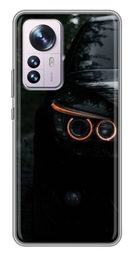 Силиконовый чехол с изображением "Черный БМВ" для Xiaomi 12 / 12X