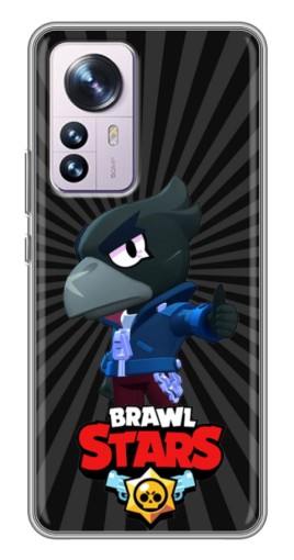 Чехол с печатью "Crow Brawl Stars" для Xiaomi 12 / 12X