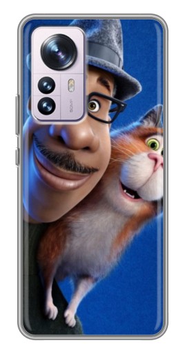 Силиконовый чехол с изображением "Джо и кот" для Xiaomi 12 / 12X
