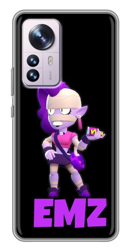 Чехол с принтом "EMZ на черном" для Xiaomi 12 / 12X