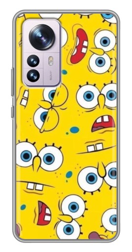 Чехол с печатью "Глаза Спанч-Боба" для Xiaomi 12 / 12X
