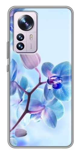 Чехол с печатью "Голубые орхидеи" для Xiaomi 12 / 12X