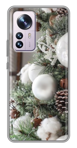 Силиконовый чехол с изображением "Игрушки на елке" для Xiaomi 12 / 12X