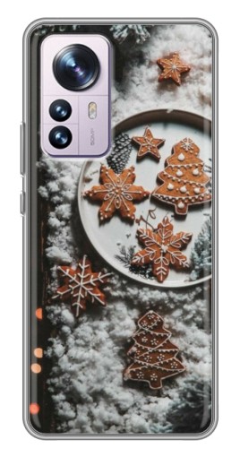 Силиконовый чехол с изображением "Имбирные пряники" для Xiaomi 12 / 12X