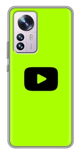 Чехол с картинкой "Кнопка Ютуба" для Xiaomi 12 / 12X