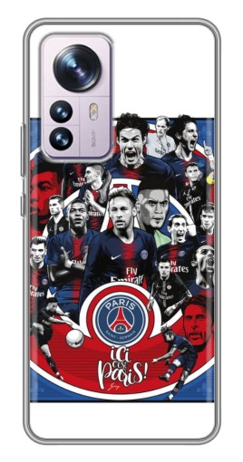 Силиконовый чехол с изображением "Команда PSG" для Xiaomi 12 / 12X
