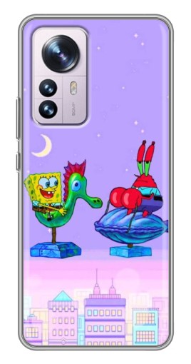 Чехол с принтом "Крабс и Спанч Боб" для Xiaomi 12 / 12X
