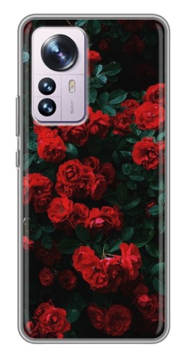Чехол с принтом "Красные розы" для Xiaomi 12 / 12X
