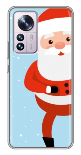 Силиконовый чехол с изображением "Крутой Дед Мороз" для Xiaomi 12 / 12X