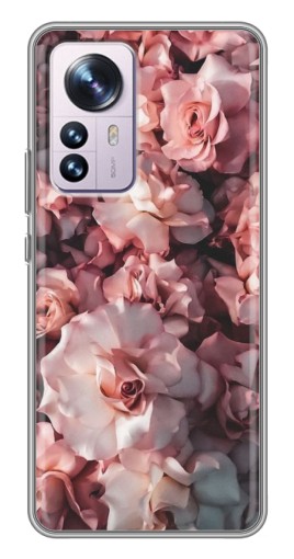 Чехол с печатью "Куст роз" для Xiaomi 12 / 12X