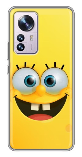 Чехол с картинкой "Квадратный Губка Боб" для Xiaomi 12 / 12X
