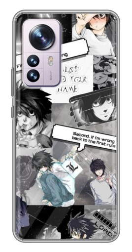 Силиконовый чехол с изображением "L - Death note" для Xiaomi 12 / 12X