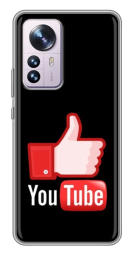 Чехол с принтом "Лайк YouTube" для Xiaomi 12 / 12X