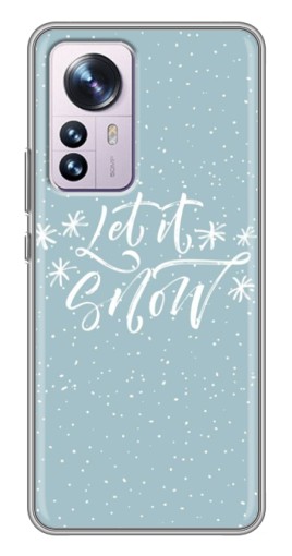 Чехол с картинкой "Let it Snow" для Xiaomi 12 / 12X