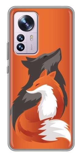 Чехол с принтом "Лиса ART" для Xiaomi 12 / 12X