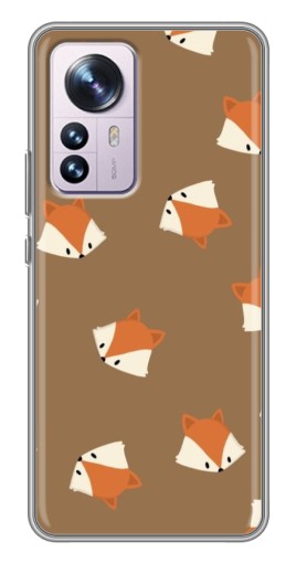 Чехол с печатью "Лисёнки" для Xiaomi 12 / 12X