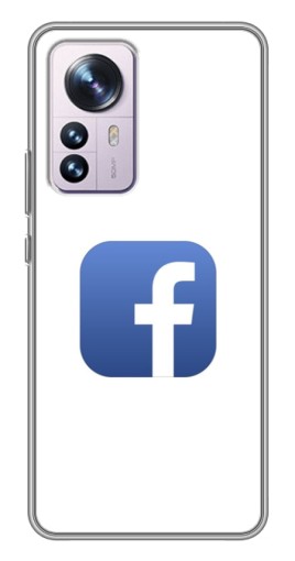 Чехол с принтом "Лого Фейсбук" для Xiaomi 12 / 12X