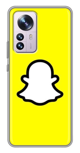 Чехол с печатью "Лого Snapchat" для Xiaomi 12 / 12X